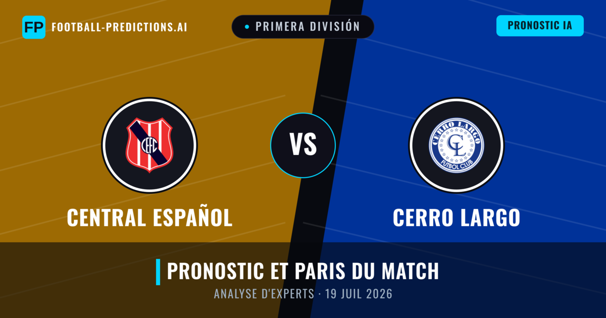 Central Español vs Cerro Largo — pronostic et avant-match