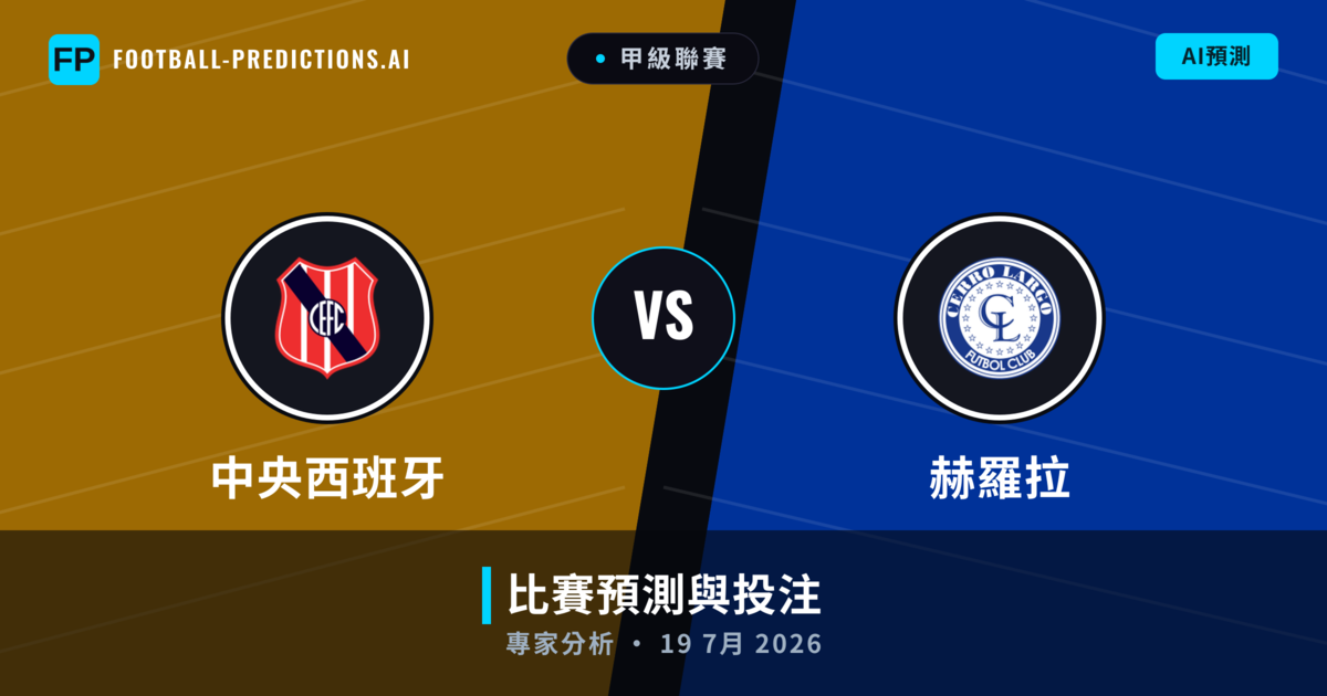 中央西班牙 vs 赫羅拉 — 比赛预测和前瞻