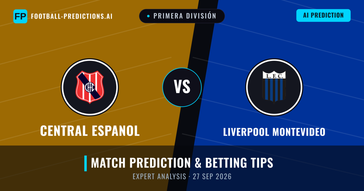 Central Espanol vs Liverpool Montevideo — match prediction & preview