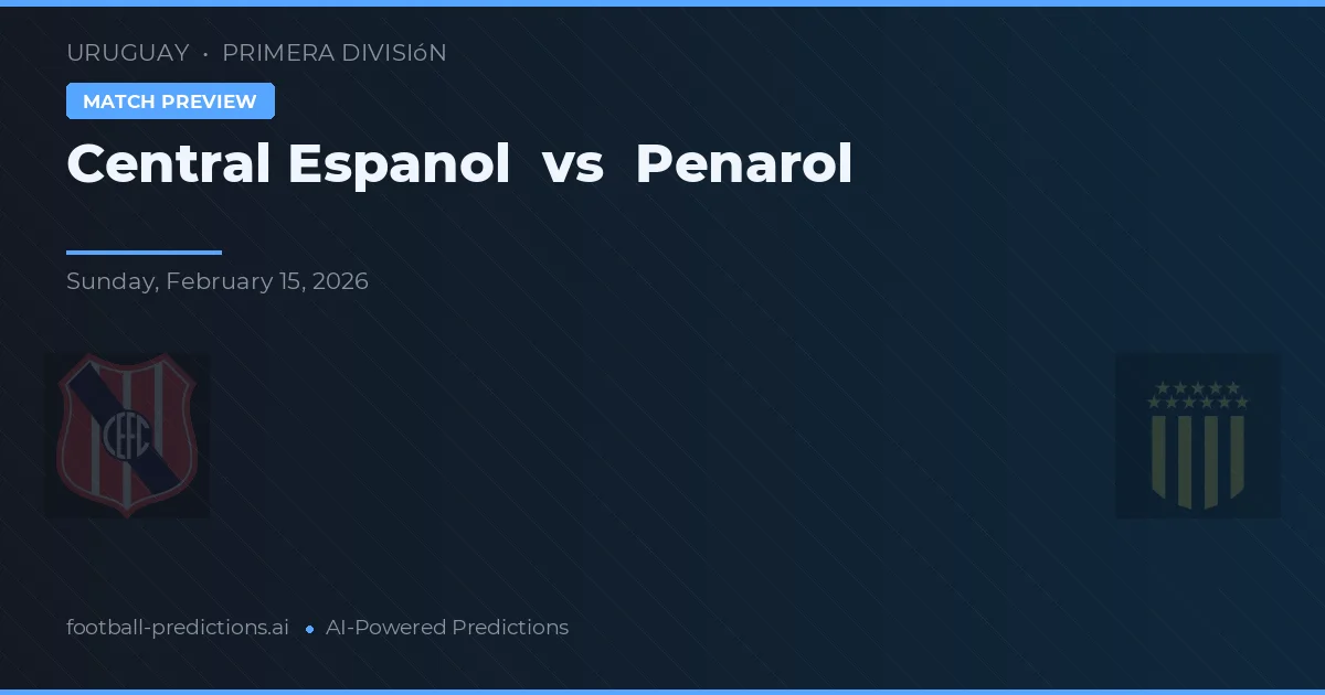 Central Español vs Penarol — dự đoán và xem trước trận đấu