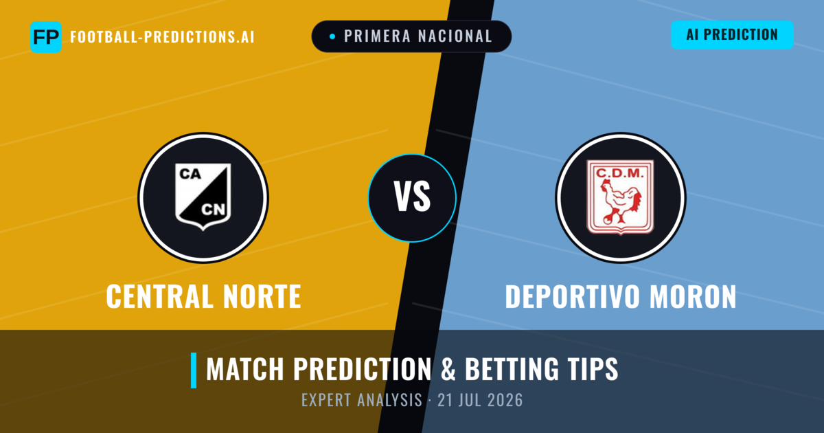 Central Norte vs Deportivo Moron — match prediction & preview