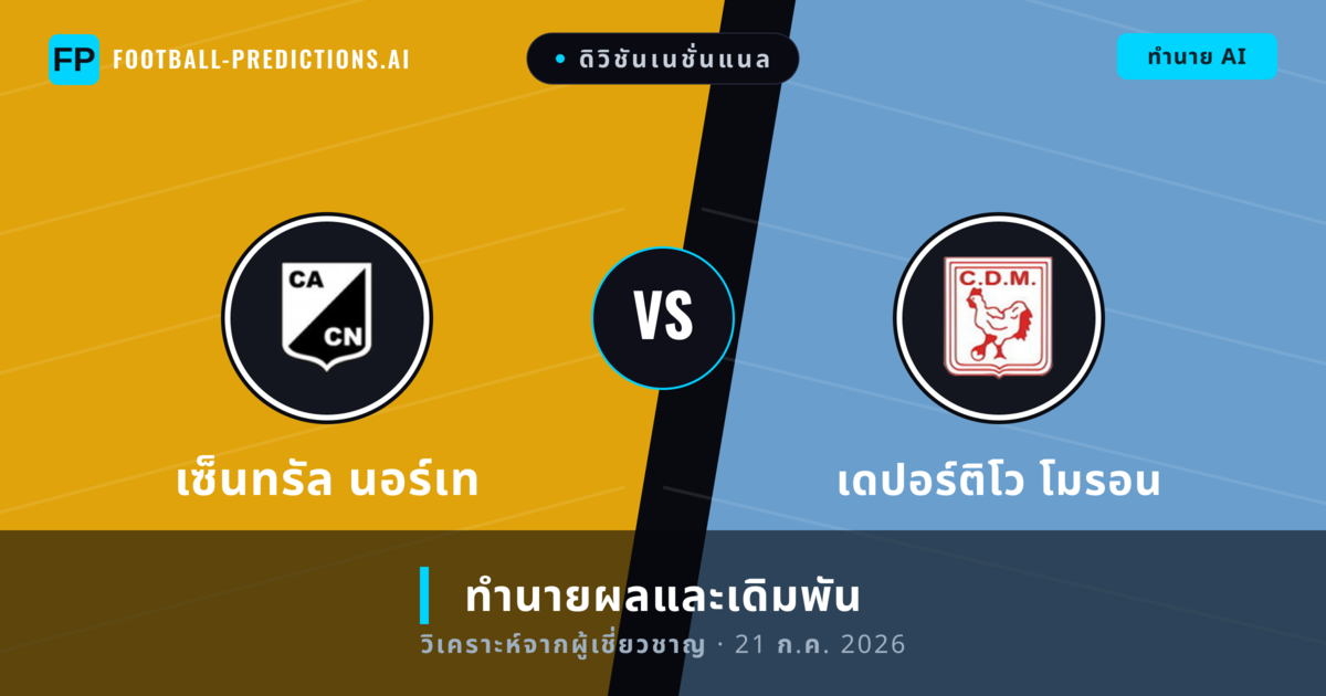 เซ็นทรัล นอร์เท พบ เดปอร์ติโว โมรอน — ทำนายผลและพรีวิวการแข่งขัน