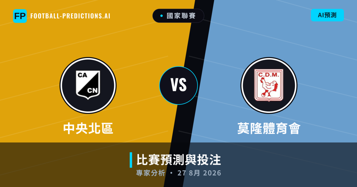 中央北區 vs 莫隆體育會 — 比赛预测和前瞻