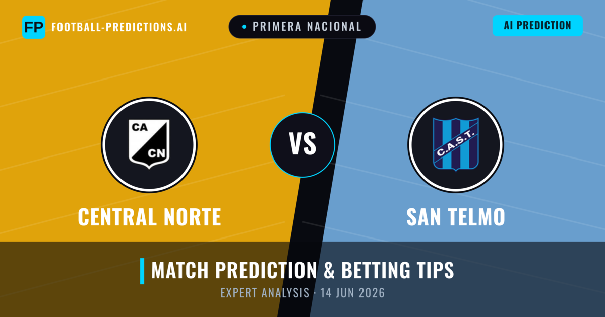 Central Norte vs San Telmo — match prediction & preview