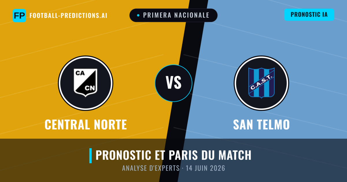 Central Norte vs San Telmo — pronostic et avant-match