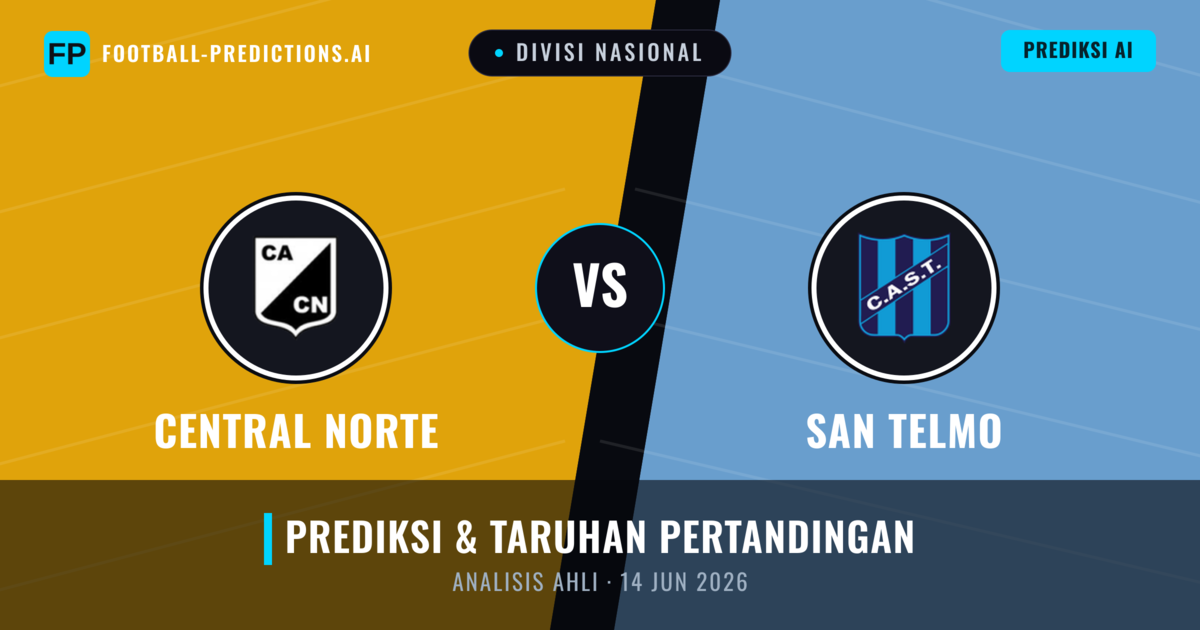 Central Norte vs San Telmo — prediksi dan pratinjau pertandingan