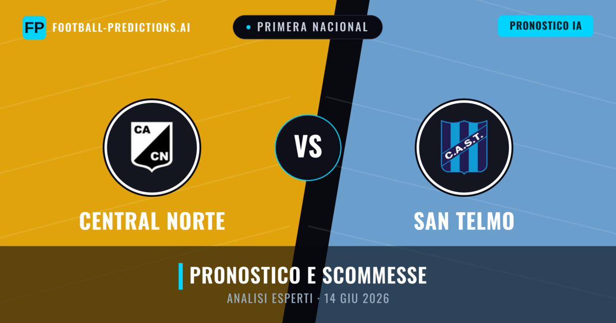 Central Norte vs San Telmo — pronostico e anteprima del match