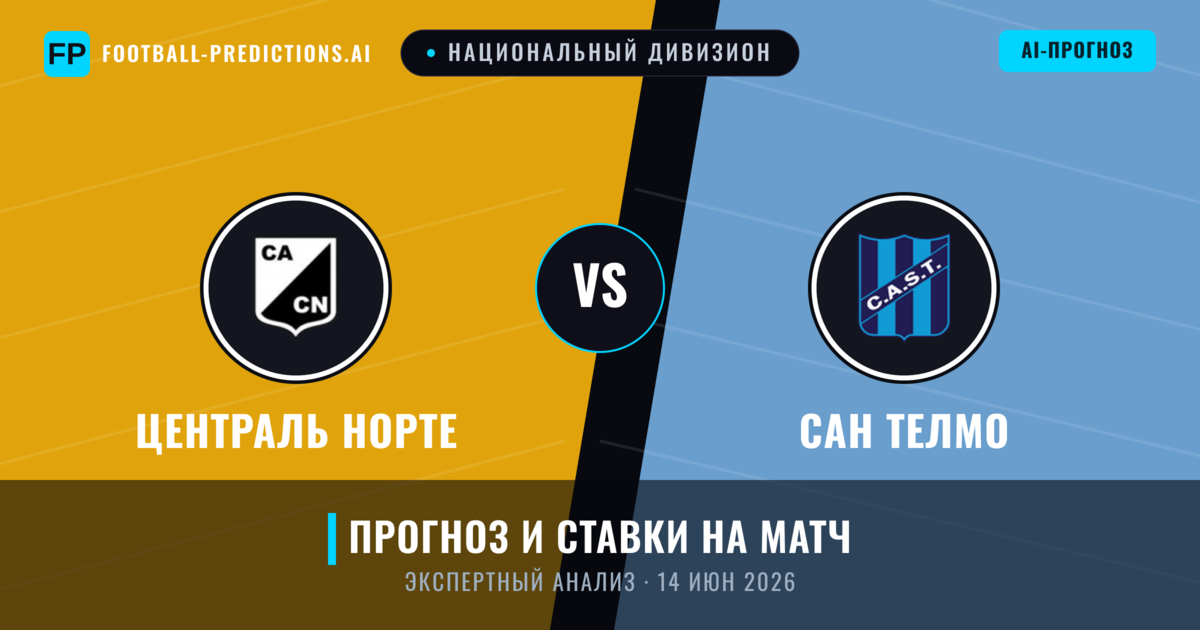 Централь Норте – Сан Телмо — прогноз и превью матча
