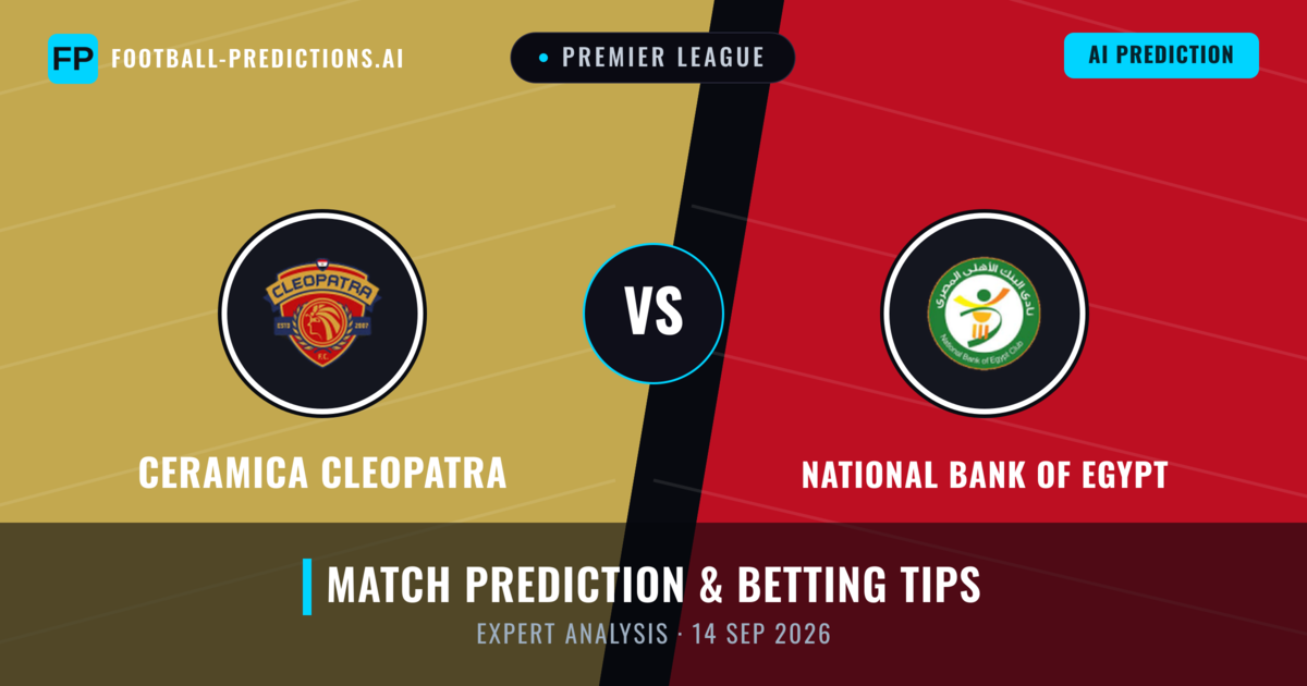 Ceramica Cleopatra vs National Bank of Egypt — match prediction & preview
