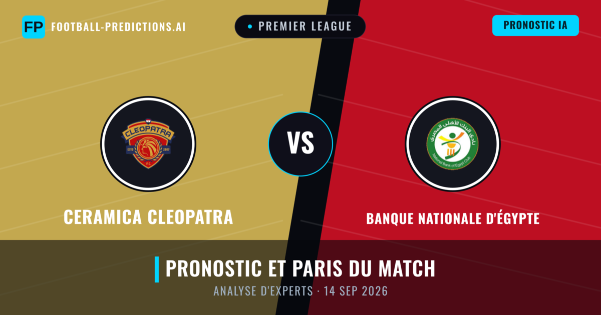 Ceramica Cleopatra vs Banque Nationale d'Égypte — pronostic et avant-match
