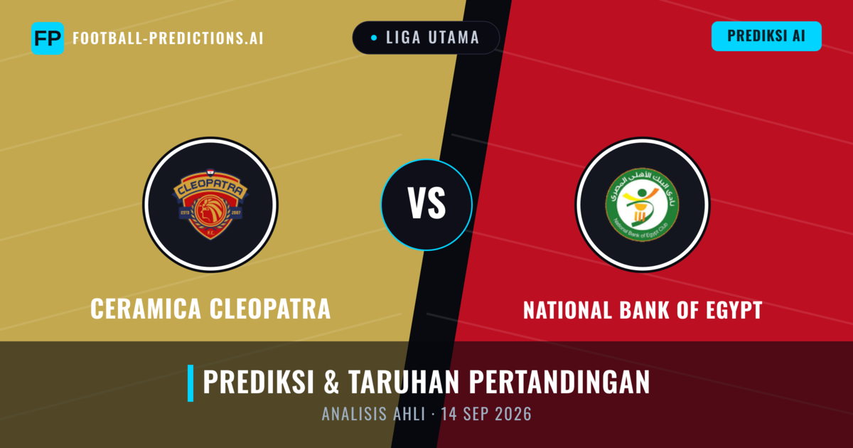 Ceramica Cleopatra vs Bank Nasional Mesir — prediksi dan pratinjau pertandingan