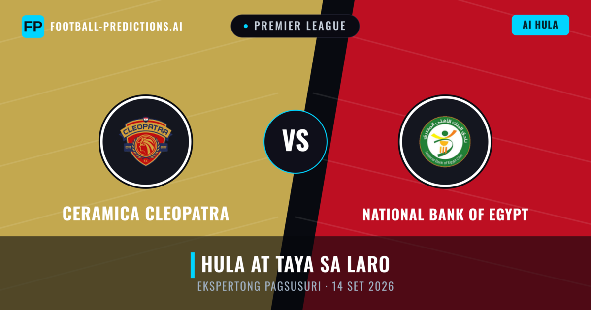 Ceramica Cleopatra vs National Bank of Egypt — hula at preview ng laban