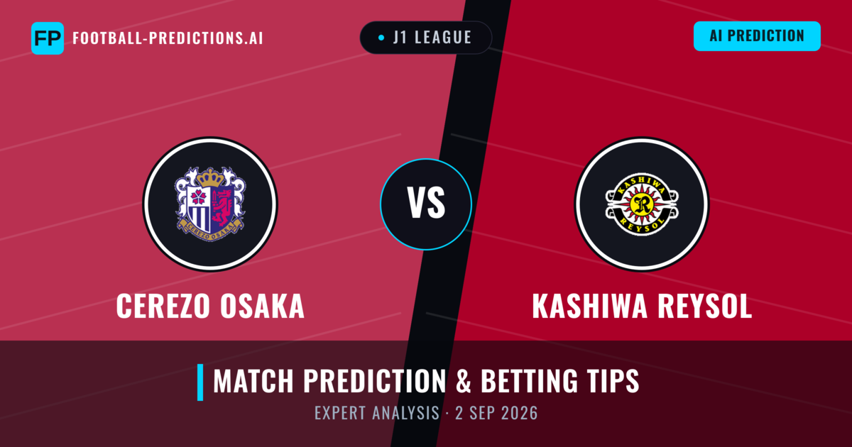 Cerezo Osaka vs Kashiwa Reysol — match prediction & preview