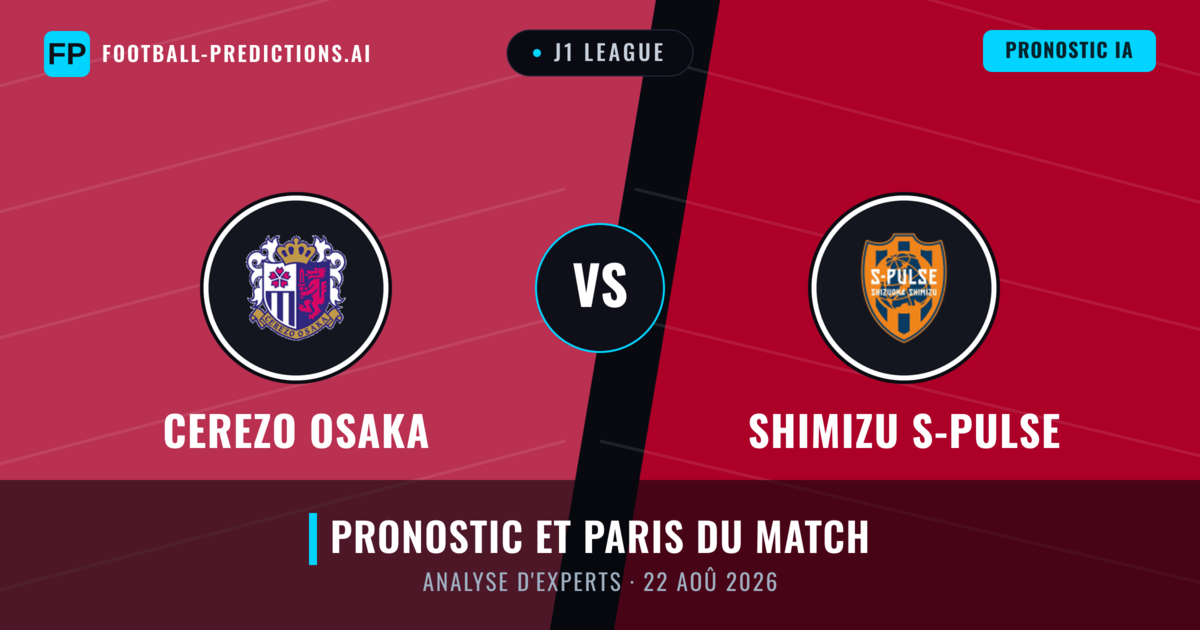 Cerezo Osaka vs Shimizu S-Pulse — pronostic et avant-match