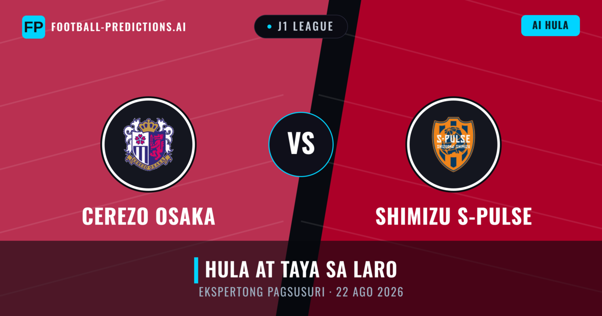 Cerezo Osaka vs Shimizu S-Pulse — hula at preview ng laban