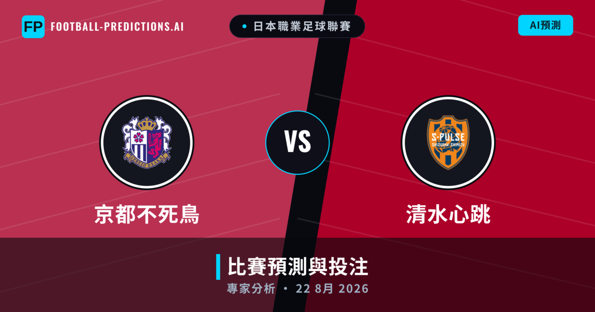 京都不死鳥 vs 清水心跳 — 比赛预测和前瞻
