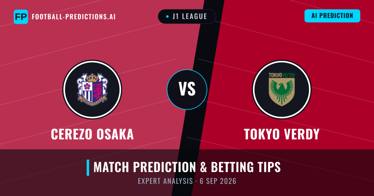 Cerezo Osaka vs Tokyo Verdy — match prediction & preview