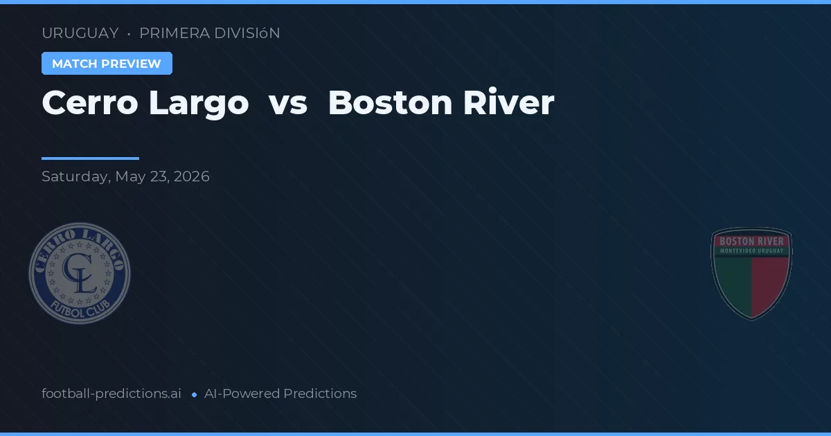 Cerro Largo vs Boston River — pronostico e anteprima del match