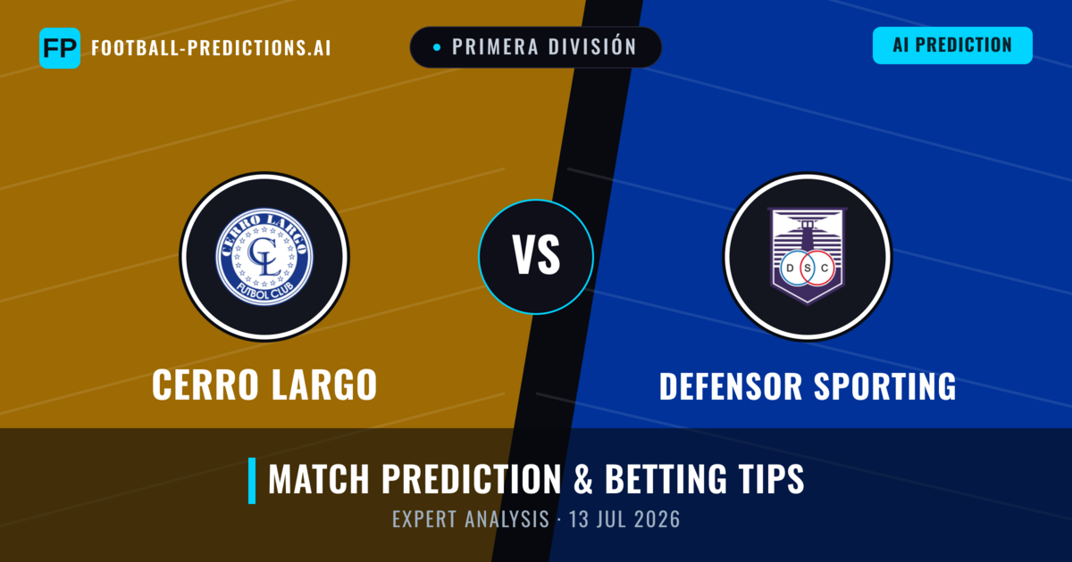 Cerro Largo vs Defensor Sporting — match prediction & preview