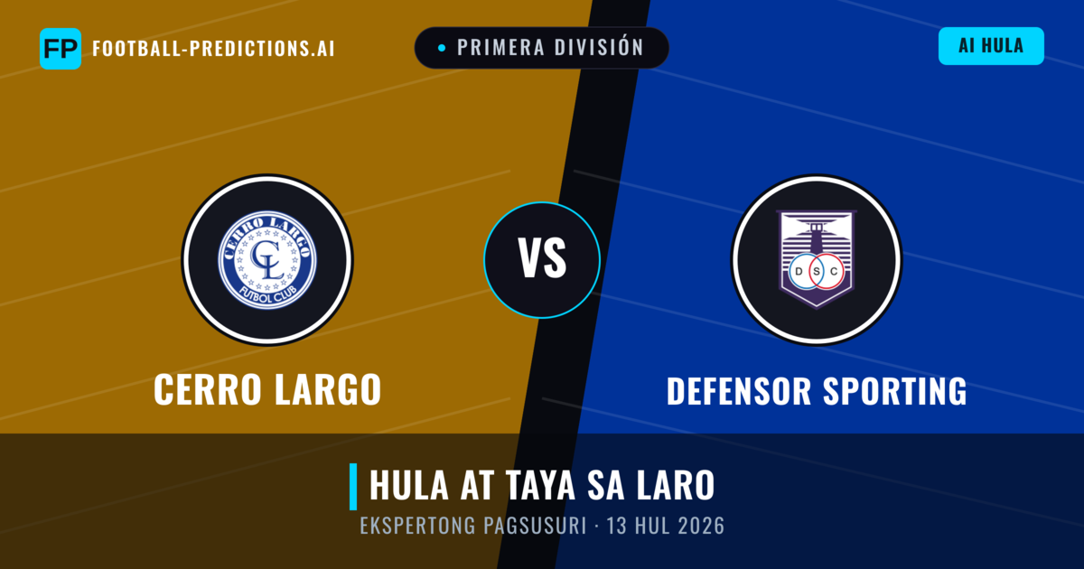Cerro Largo vs Defensor Sporting — hula at preview ng laban