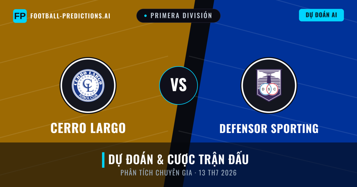 Cerro Largo vs Defensor Sporting — dự đoán và xem trước trận đấu