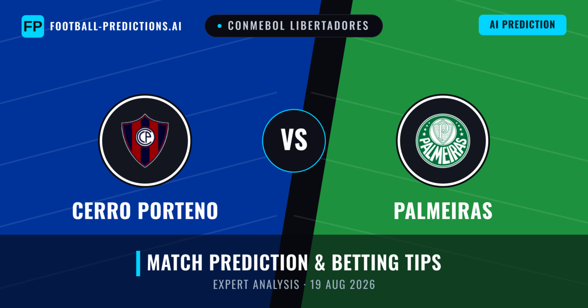 Cerro Porteno vs Palmeiras — match prediction & preview