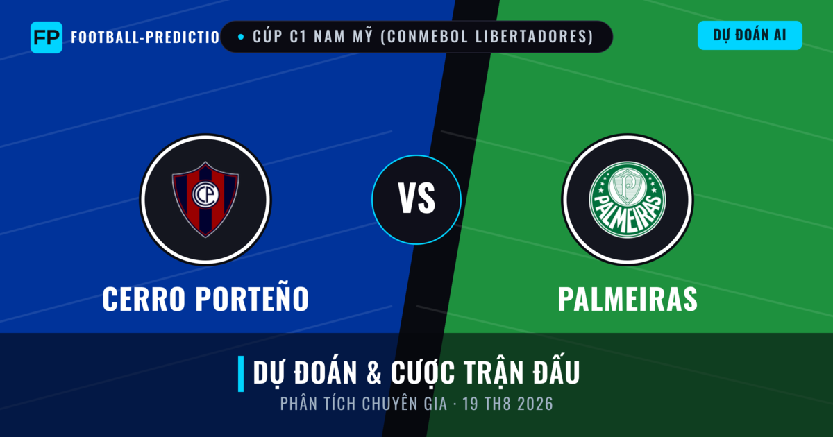 Cerro Porteño vs Palmeiras — dự đoán và xem trước trận đấu