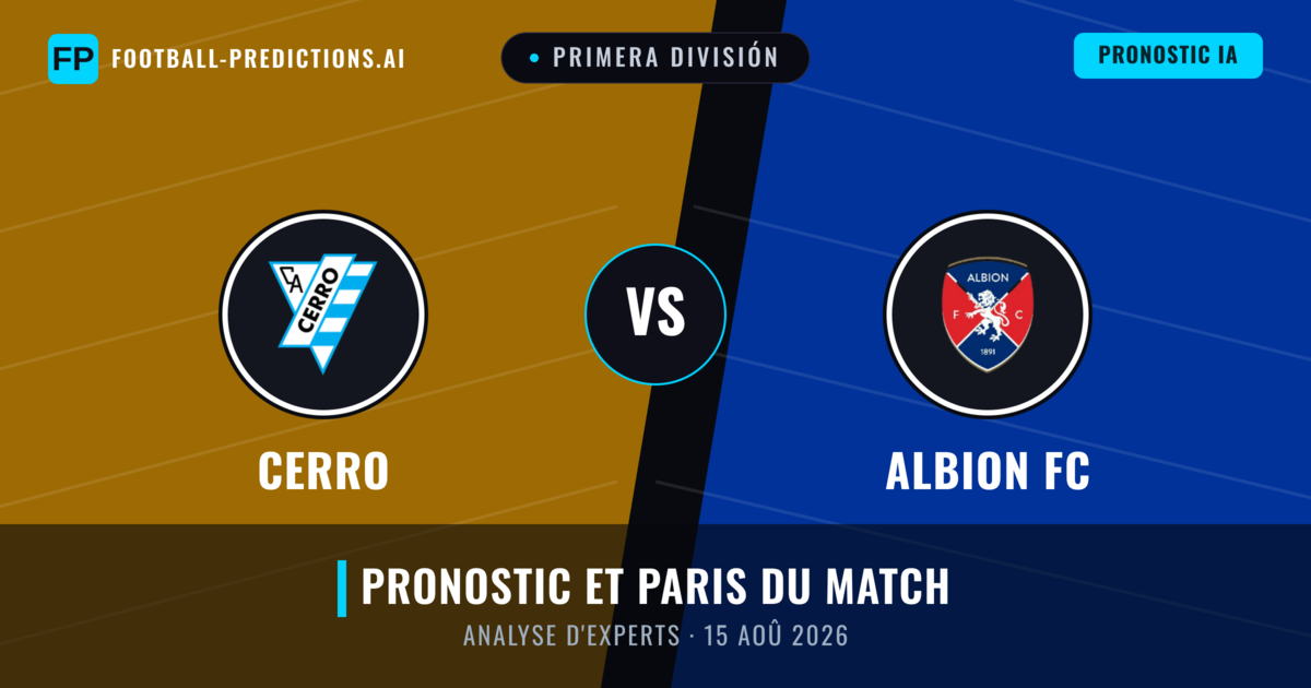 Cerro vs Albion FC — pronostic et avant-match