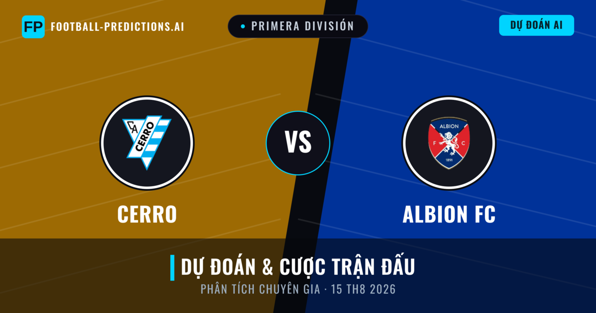 Cerro vs Albion FC — dự đoán và xem trước trận đấu