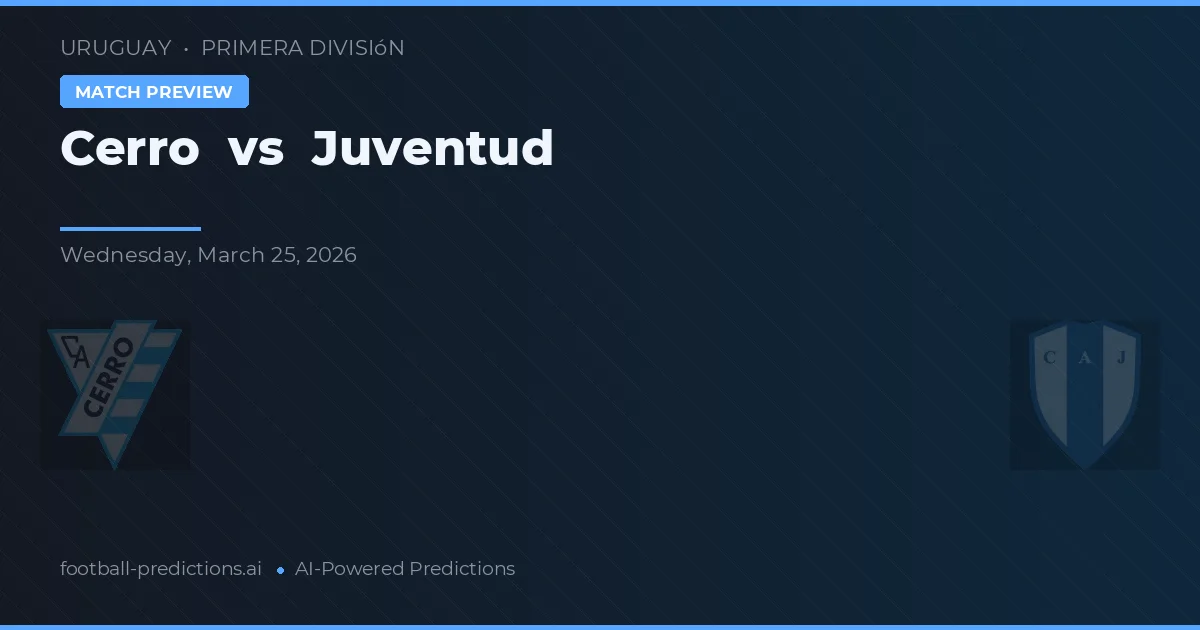 Cerro vs Juventud — dự đoán và xem trước trận đấu