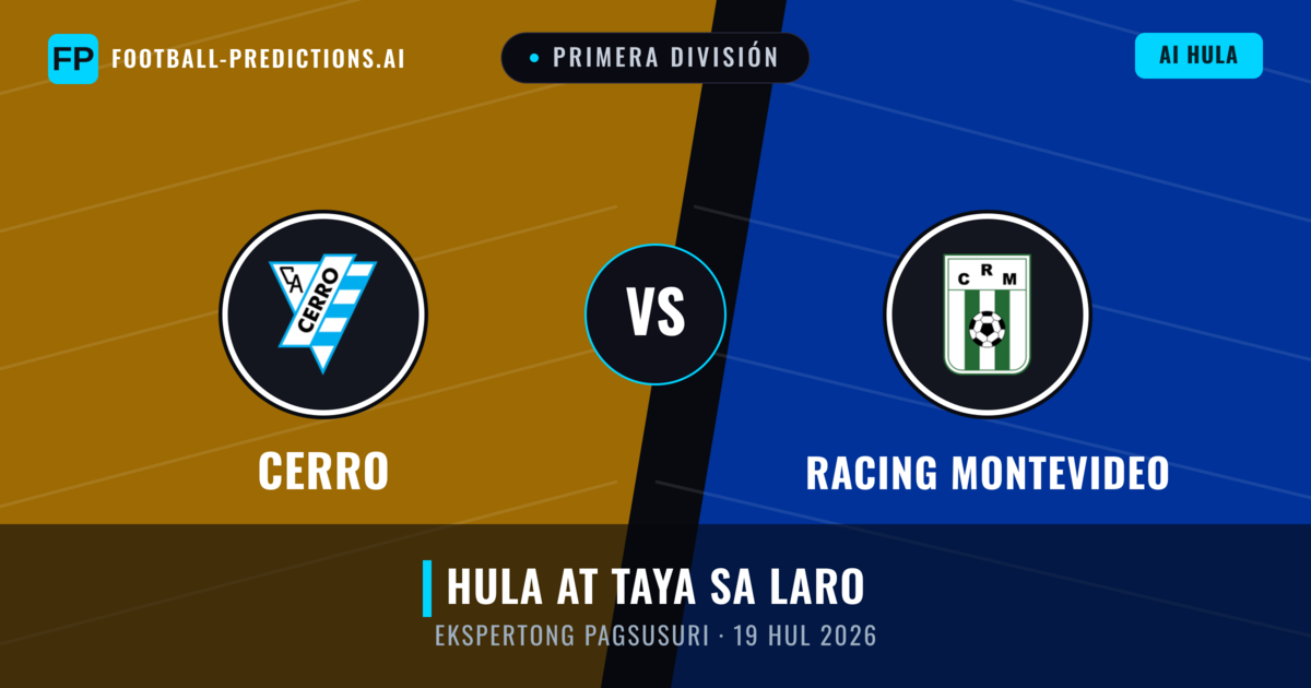 Cerro vs Racing Montevideo — hula at preview ng laban