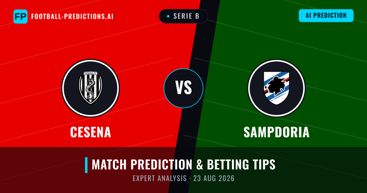 Cesena vs Sampdoria — match prediction & preview