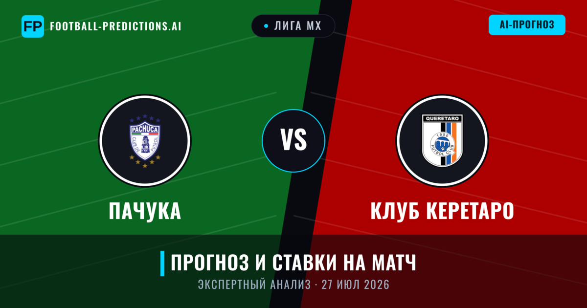 Пачука – Клуб Керетаро — прогноз и превью матча