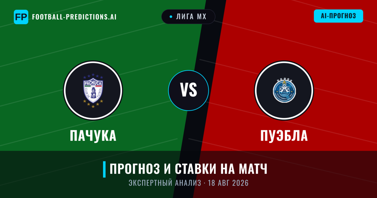 Пачука – Пуэбла — прогноз и превью матча
