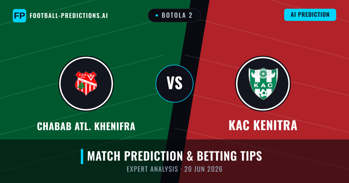 Chabab Atl. Khenifra vs KAC Kenitra — match prediction & preview