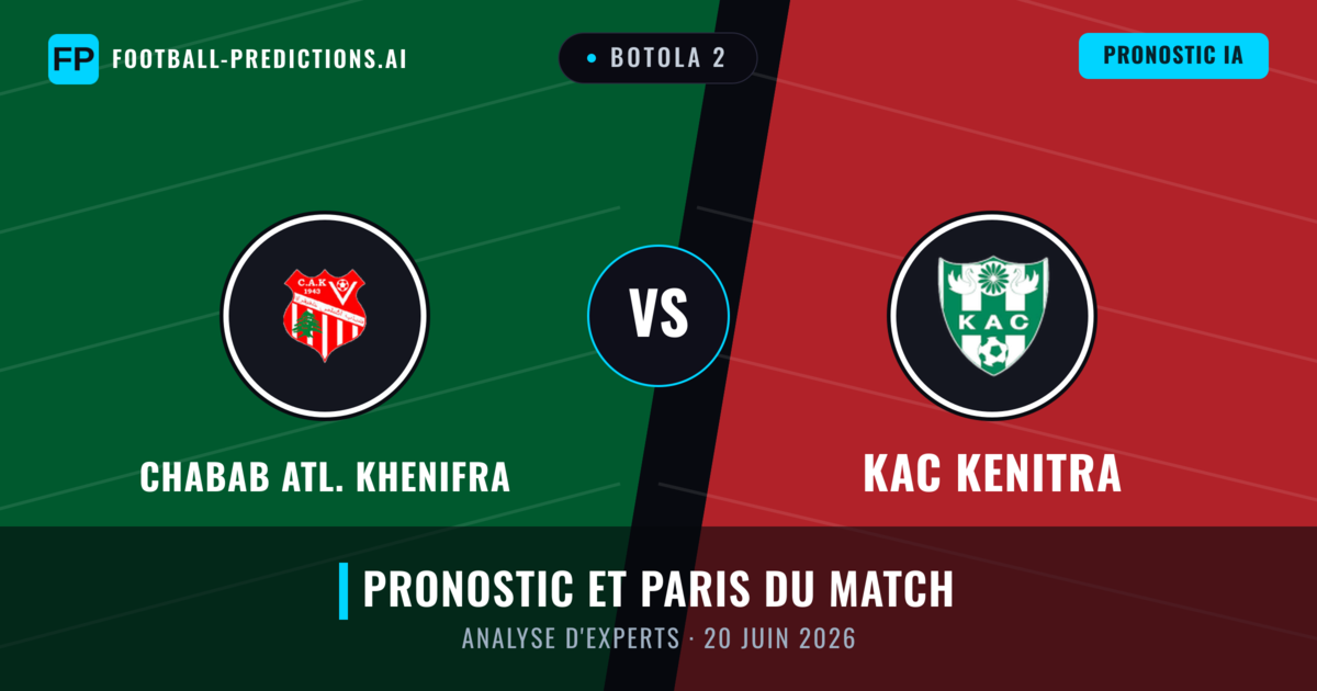 Chabab Atl. Khenifra vs KAC Kenitra — pronostic et avant-match