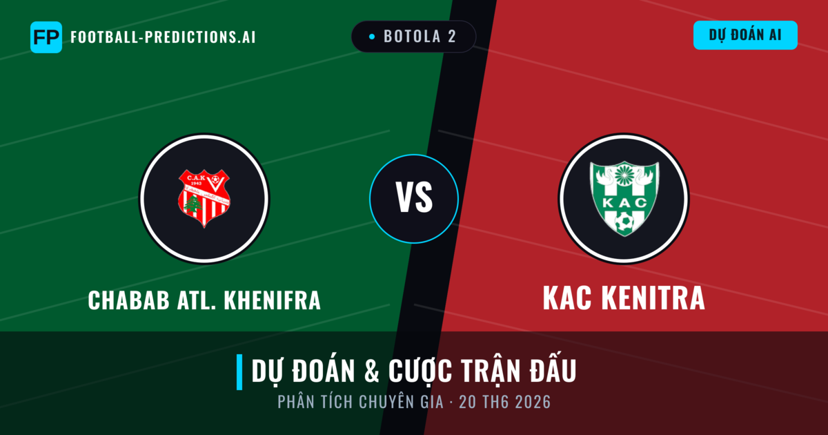 Chabab Atl. Khenifra vs KAC Kenitra — dự đoán và xem trước trận đấu