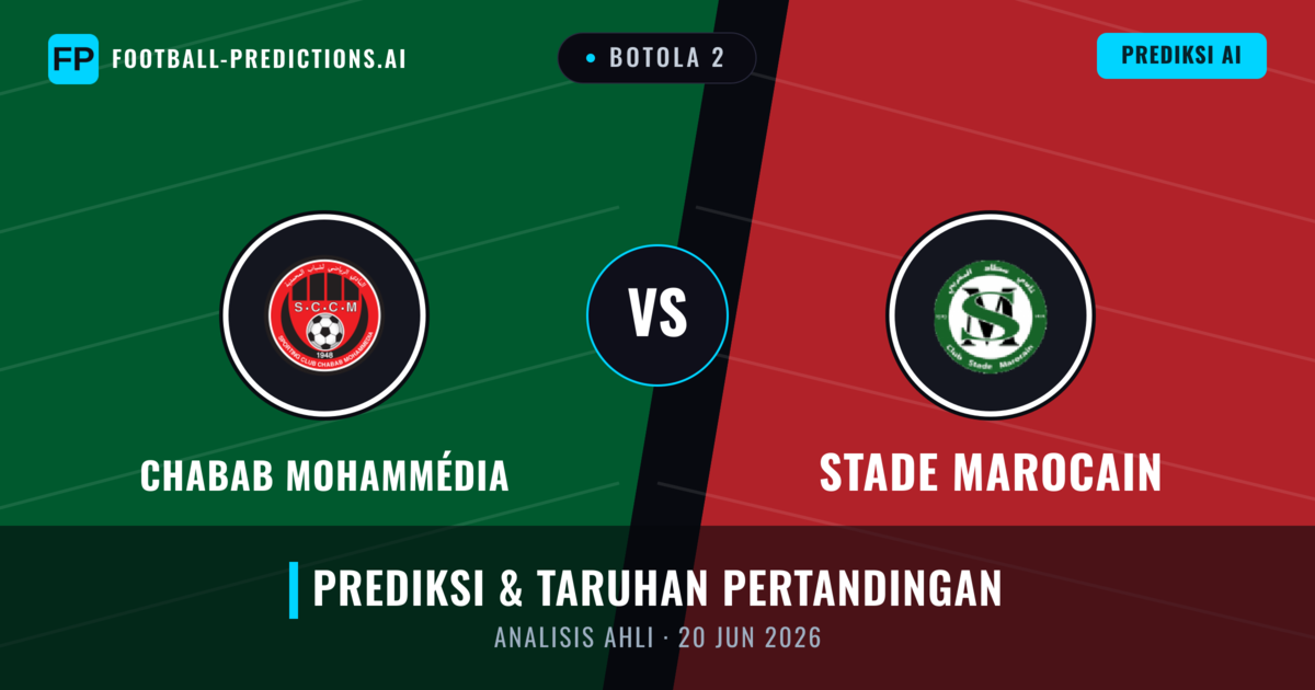 Chabab Mohammédia vs Stade Marocain — prediksi dan pratinjau pertandingan