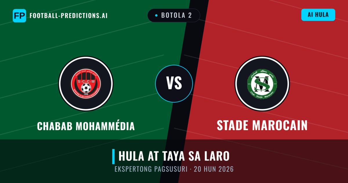 Chabab Mohammédia vs Stade Marocain — hula at preview ng laban