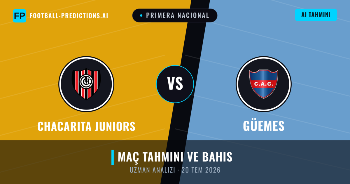 Chacarita Juniors - Güemes — maç tahmini ve önizleme