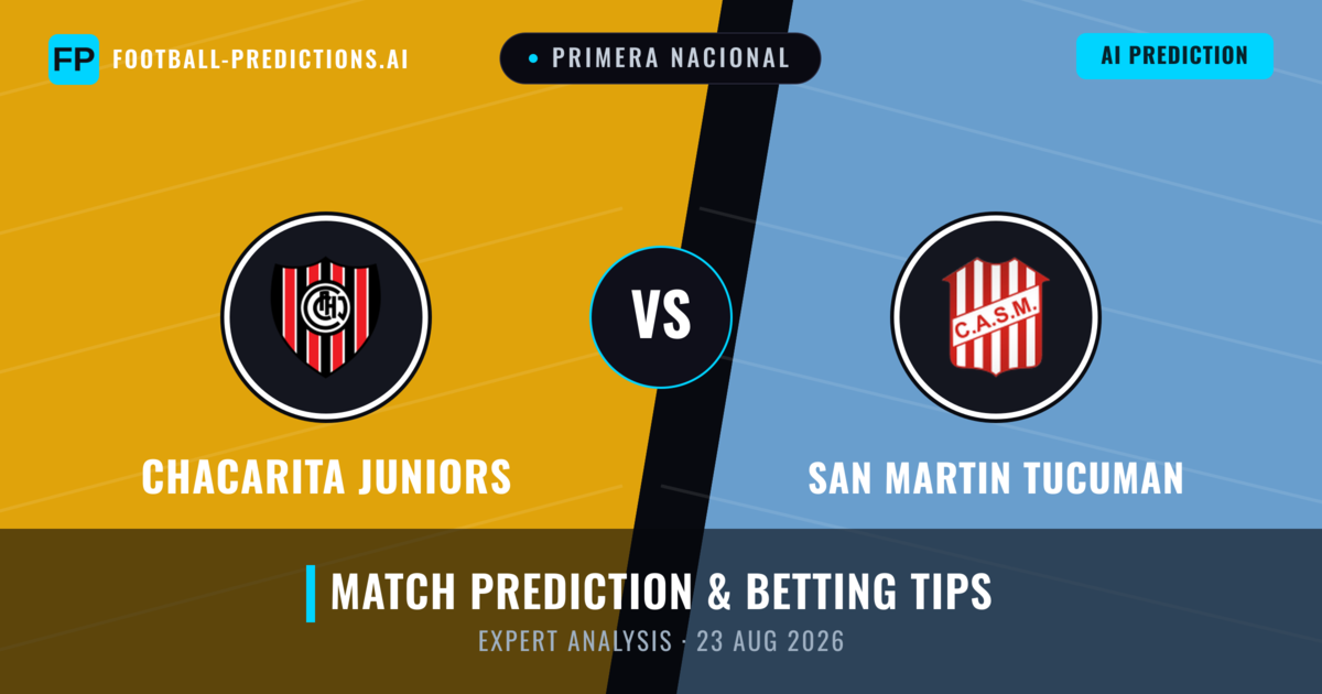 Chacarita Juniors vs San Martin Tucuman — match prediction & preview