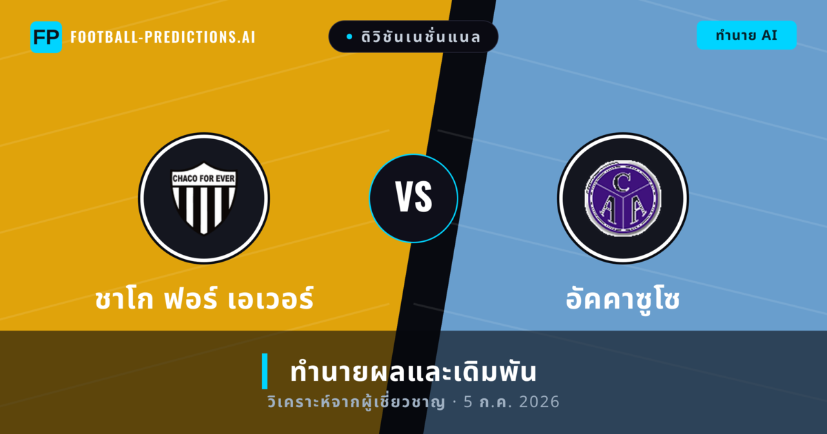 ชาโก ฟอร์ เอเวอร์ พบ อัคคาซูโซ — ทำนายผลและพรีวิวการแข่งขัน