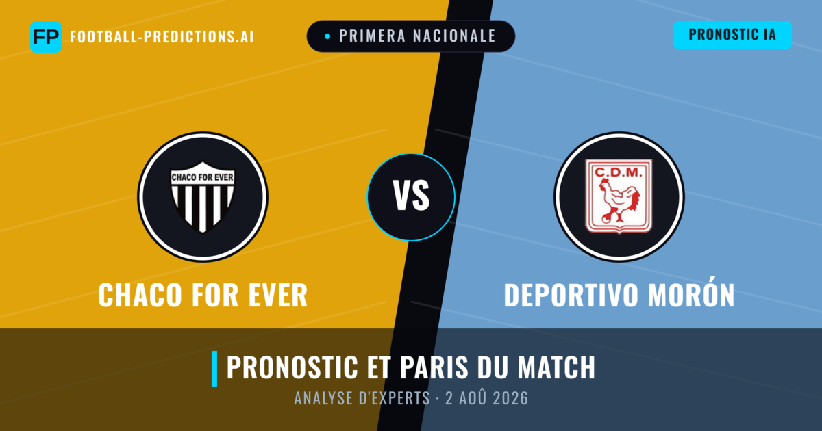 Chaco For Ever vs Deportivo Morón — pronostic et avant-match