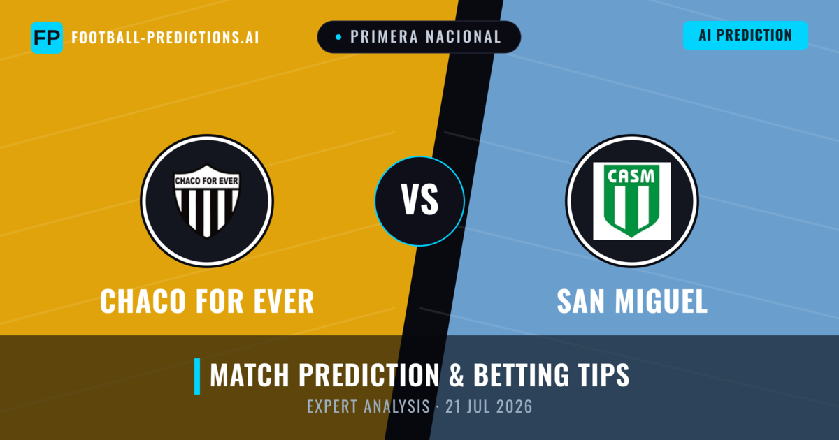 Chaco For Ever vs San Miguel — match prediction & preview