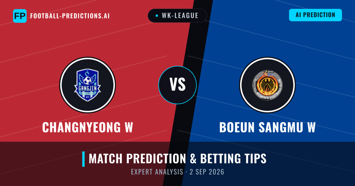 Changnyeong W vs Boeun Sangmu W — match prediction & preview