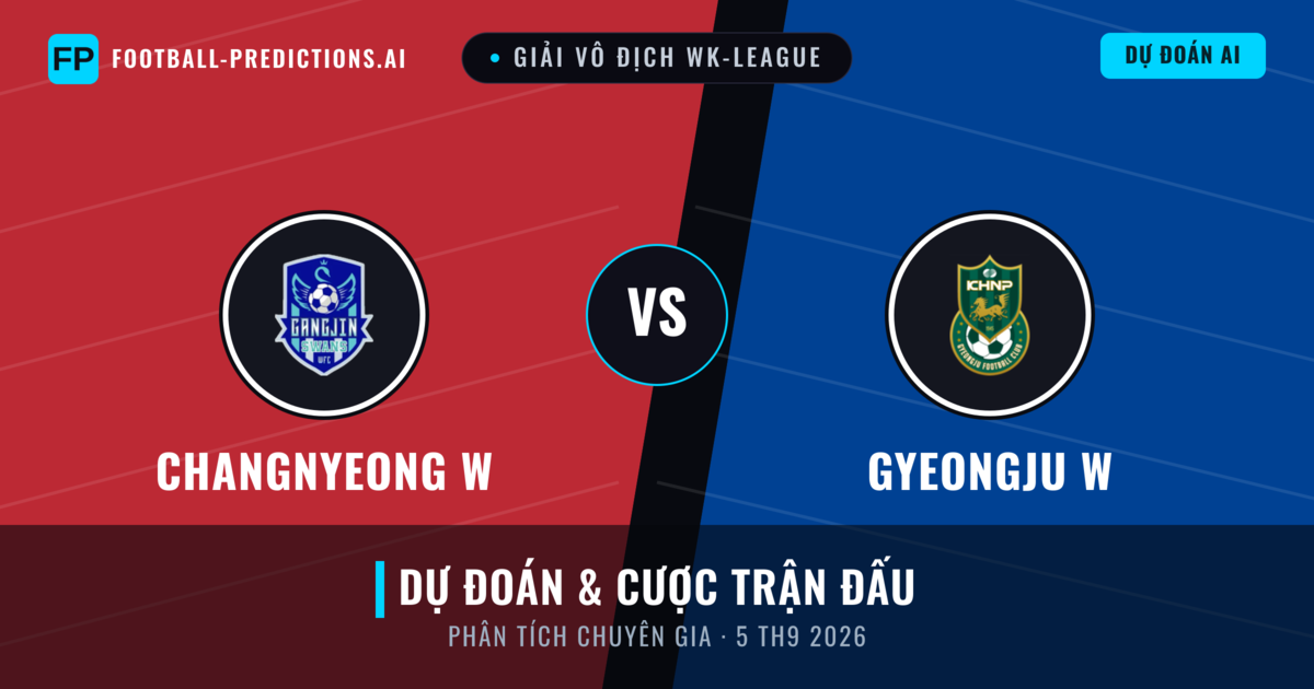 Changnyeong W vs Gyeongju W — dự đoán và xem trước trận đấu