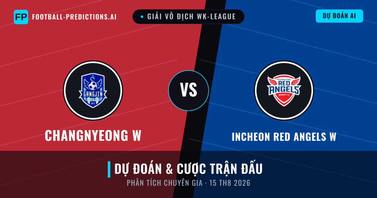 Changnyeong W vs Incheon Red Angels W — dự đoán và xem trước trận đấu