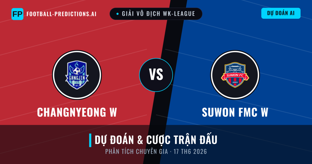 Changnyeong W vs Suwon FMC W — dự đoán và xem trước trận đấu