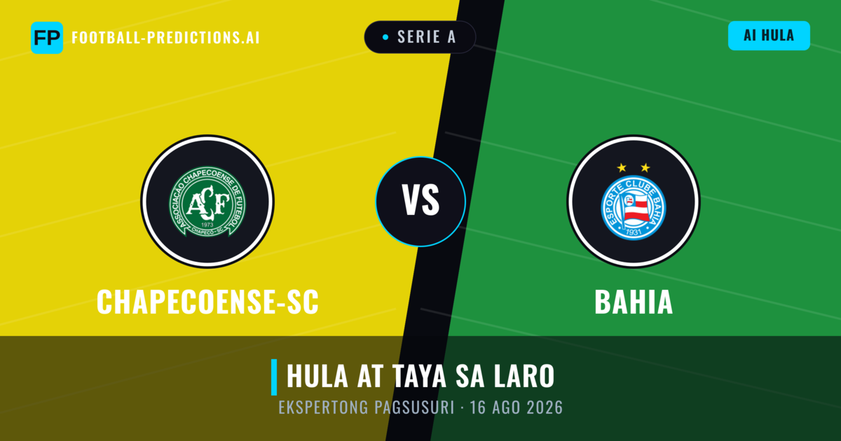 Chapecoense-sc vs Bahia — hula at preview ng laban