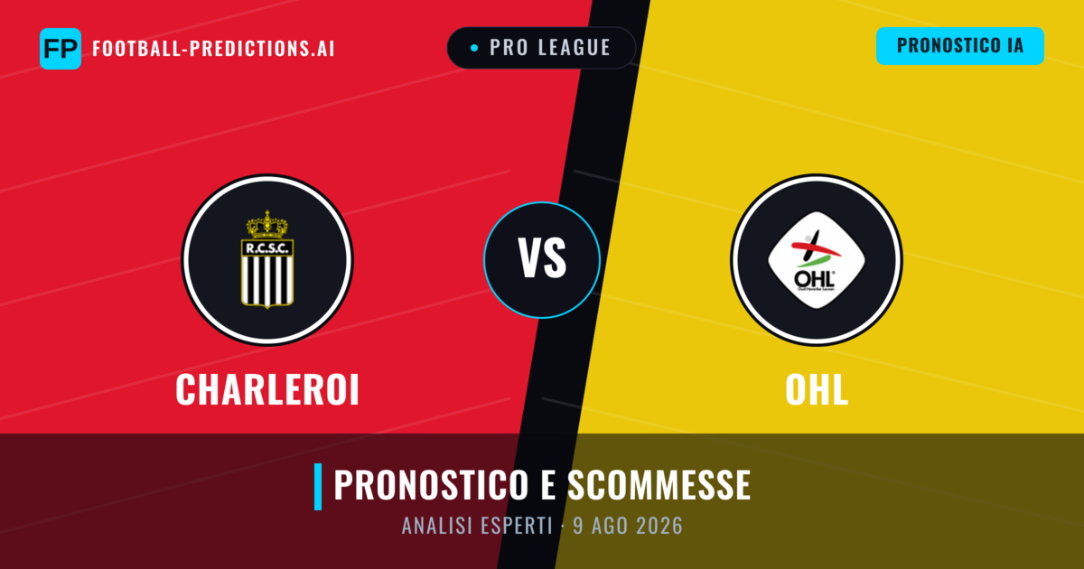 Charleroi vs OHL — pronostico e anteprima del match